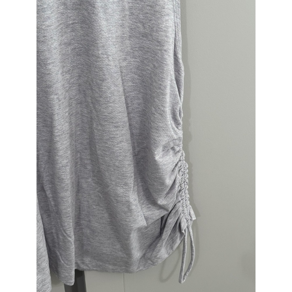 Nike Dri-FIT Womens Gray Ruched Side Keyhole Back Performance Tank Top Size M - Picture 4 of 5